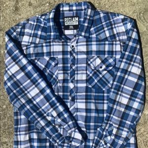 XXL Blue Reclaim Pearl Snap from Buckle Black